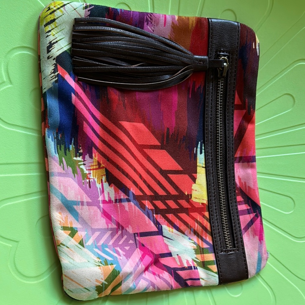 Multicolor Abstract Women's Clutch